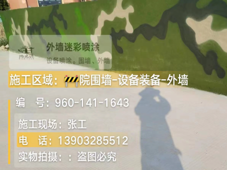 双鸭山 迷彩漆喷涂价格（按平方米计费）